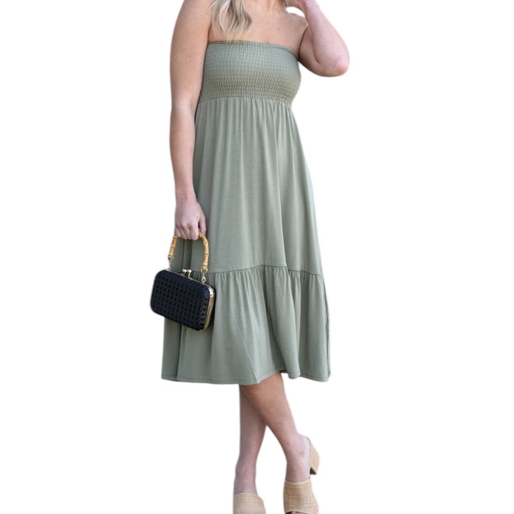 Z Supply "Sadie" Sage Green Convertible Dress/Skirt M